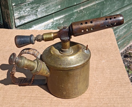 Antique vintage brass blow - antique,