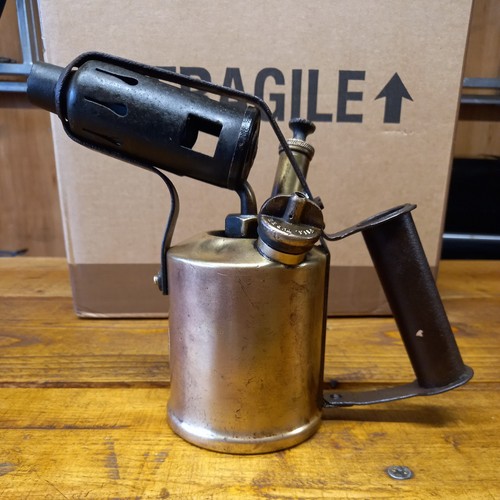 Vintage brass blowtorch - vintage,